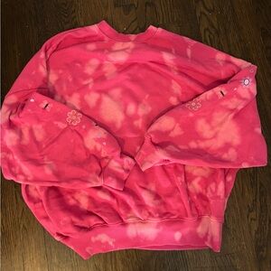 Tie Dye Pink Crewneck PacSun